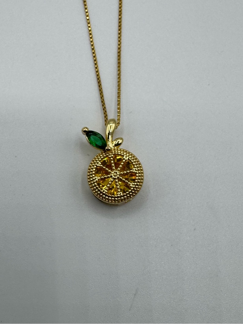 14k Orange Pendant - Picture 9 of 11